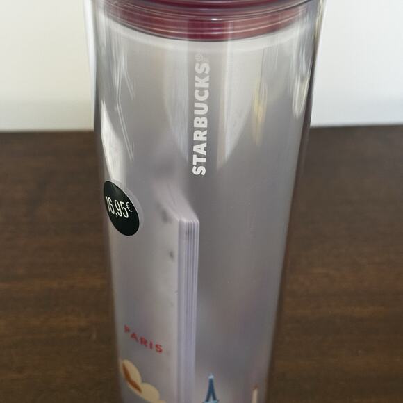 NEW Starbucks Paris France "You are Here" YAH Plastic Tumbler 16 oz 2022 NWT - Picture 6 of 15